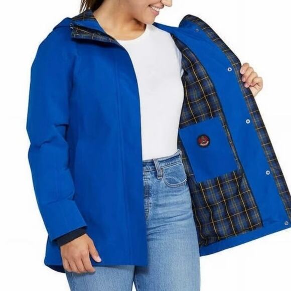 Pendleton Womens Waterproof Breathable Jacket Women’s Size XL Blue Plaid Lined - Picture 3 of 11